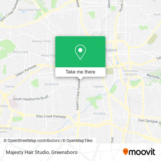 Majesty Hair Studio map