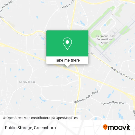 Mapa de Public Storage