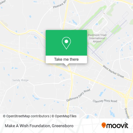 Make A Wish Foundation map