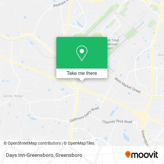 Mapa de Days Inn-Greensboro