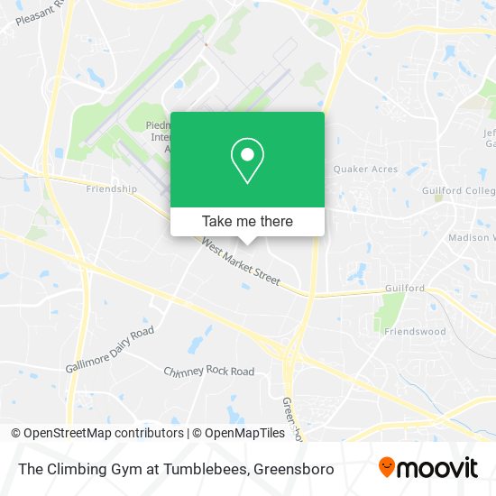 The Climbing Gym at Tumblebees map
