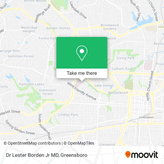 Mapa de Dr Lester Borden Jr MD