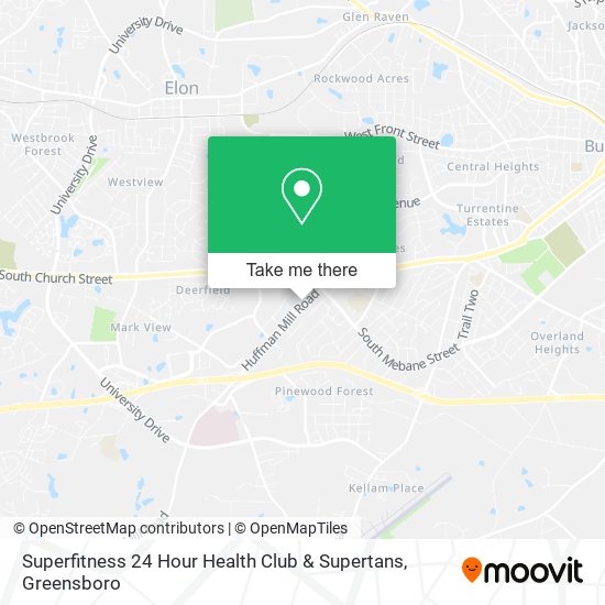 Superfitness 24 Hour Health Club & Supertans map