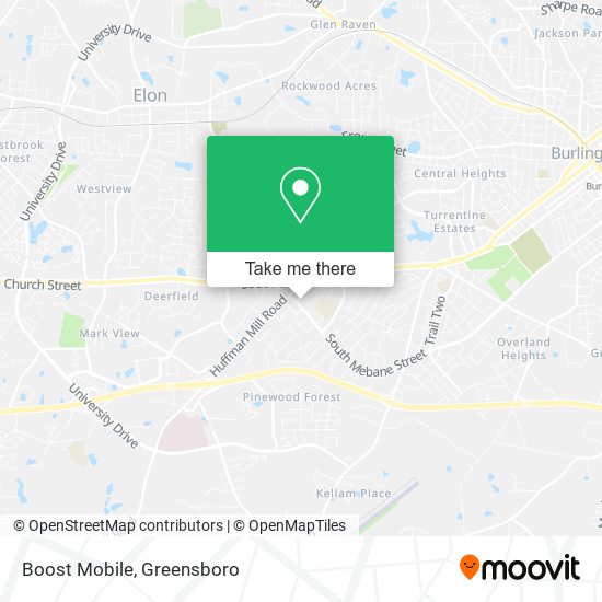 Boost Mobile map