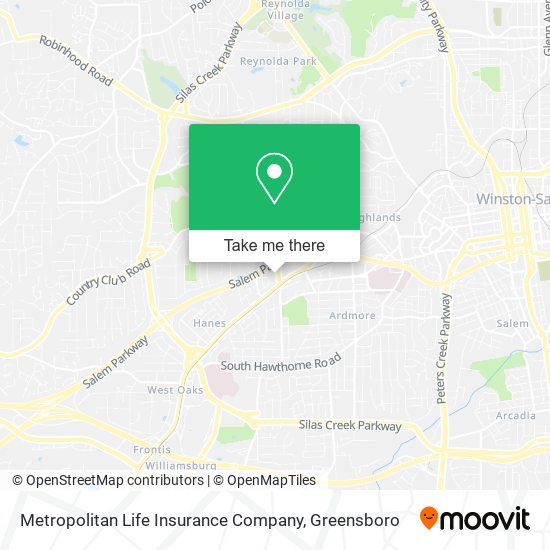 Metropolitan Life Insurance Company map