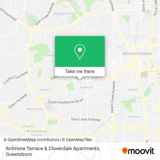 Ardmore Terrace & Cloverdale Apartments map