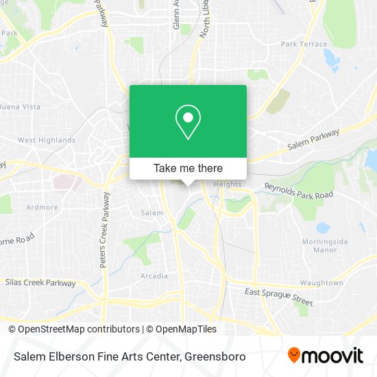 Salem Elberson Fine Arts Center map