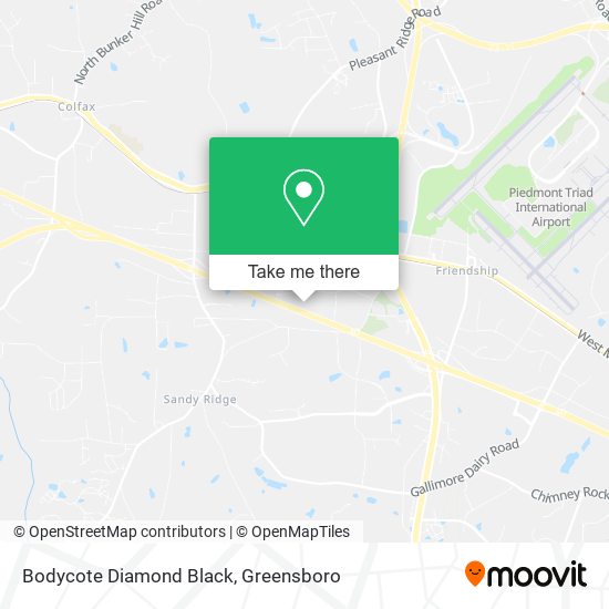 Bodycote Diamond Black map
