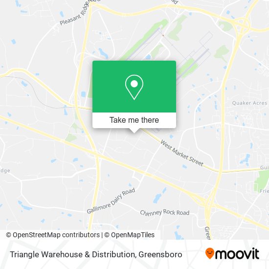 Triangle Warehouse & Distribution map