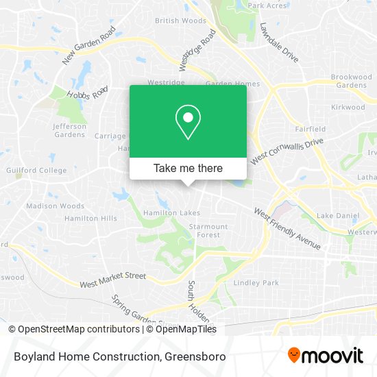 Boyland Home Construction map
