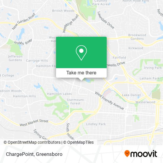 Mapa de ChargePoint