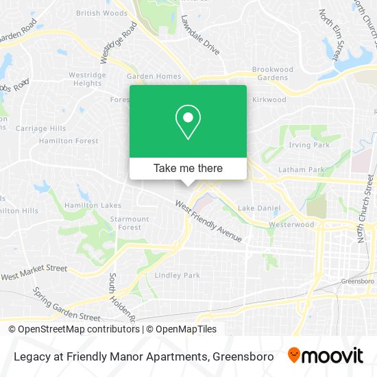 Mapa de Legacy at Friendly Manor Apartments
