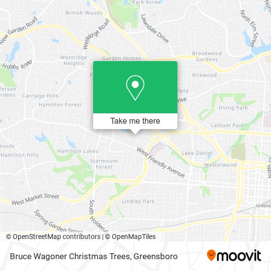 Bruce Wagoner Christmas Trees map