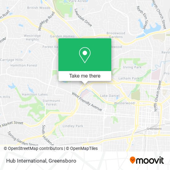 Mapa de Hub International