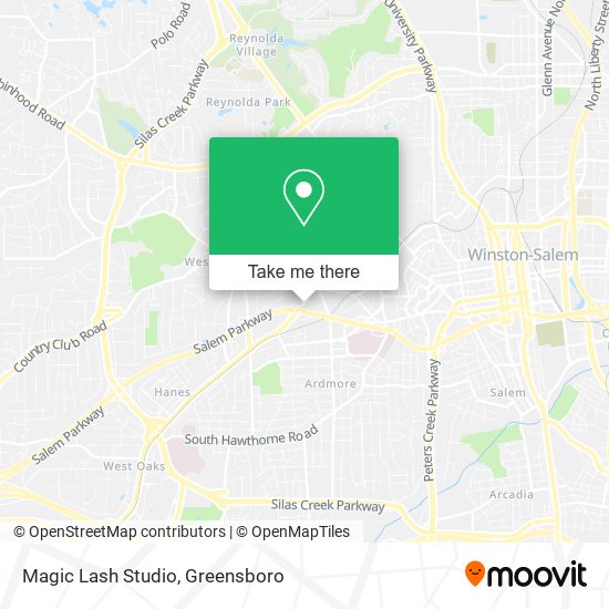 Mapa de Magic Lash Studio