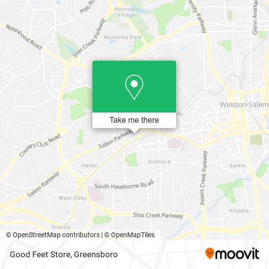 Good Feet Store map