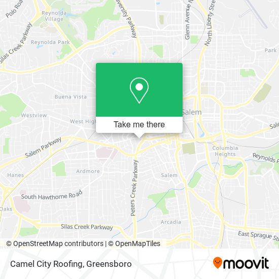 Mapa de Camel City Roofing