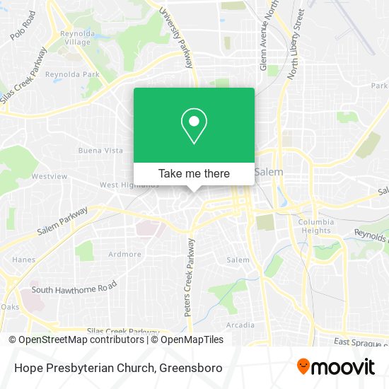 Hope Presbyterian Church map