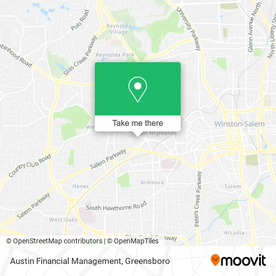 Austin Financial Management map