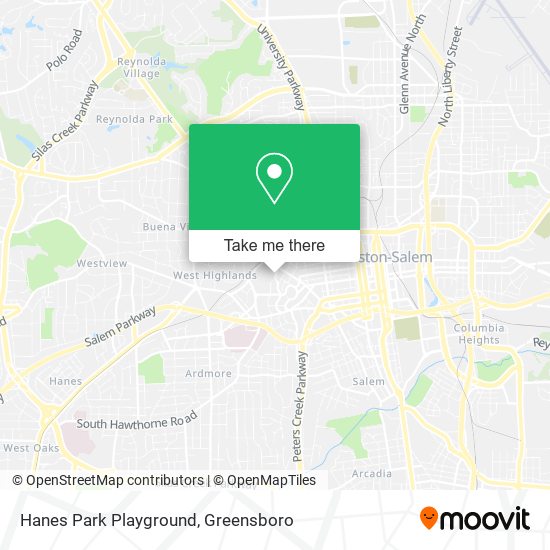 Hanes Park Playground map