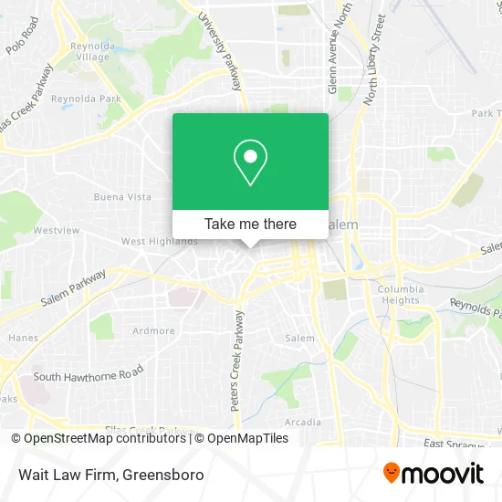 Wait Law Firm map