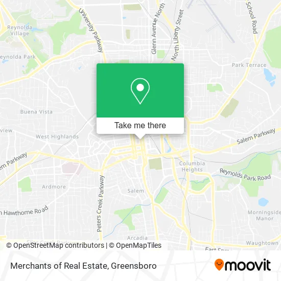 Merchants of Real Estate map