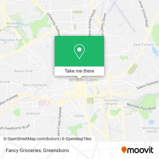 Fancy Groceries map