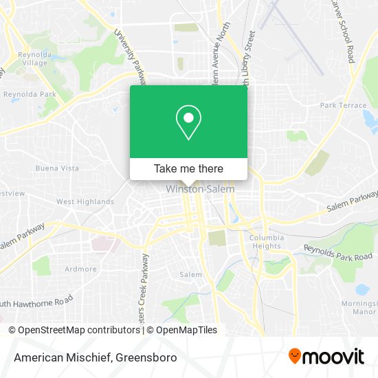 American Mischief map