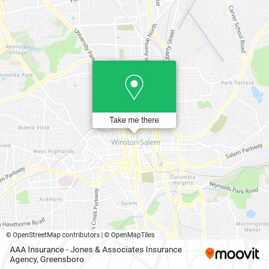 Mapa de AAA Insurance - Jones & Associates Insurance Agency