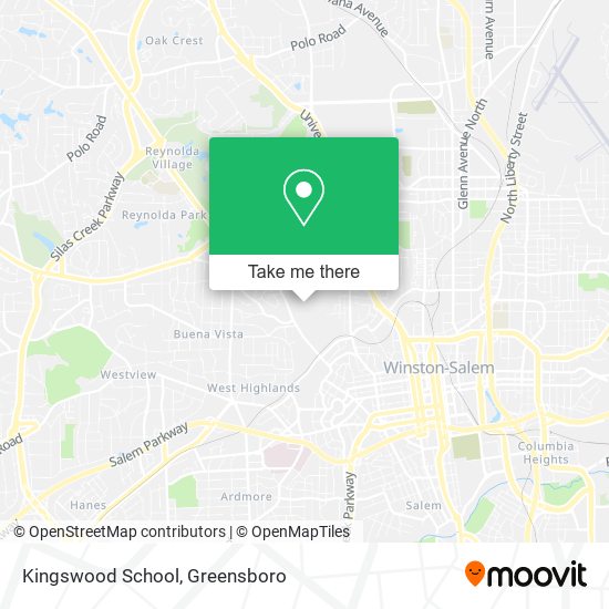 Mapa de Kingswood School
