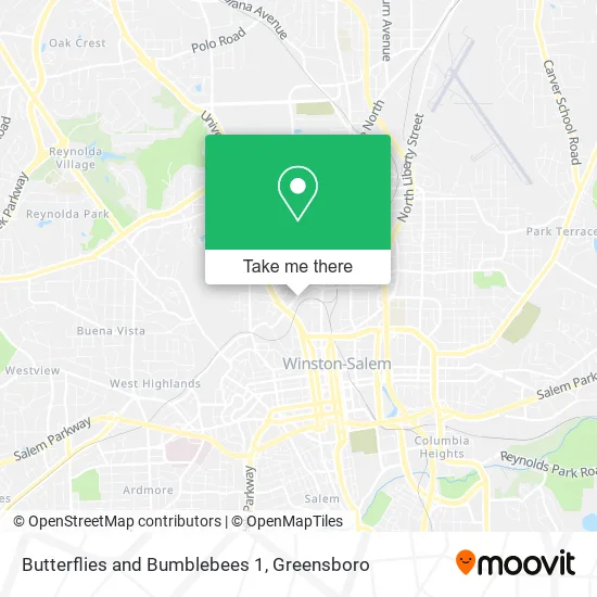Butterflies and Bumblebees 1 map