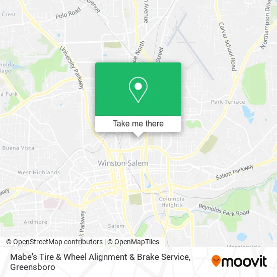 Mabe's Tire & Wheel Alignment & Brake Service map