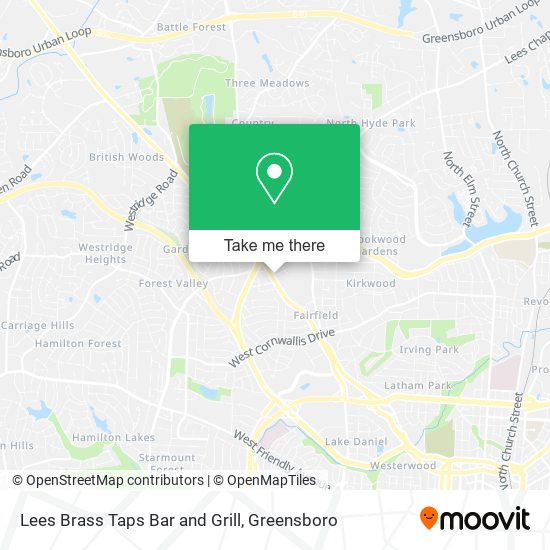 Lees Brass Taps Bar and Grill map