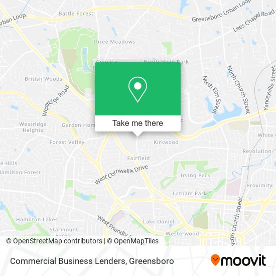 Commercial Business Lenders map