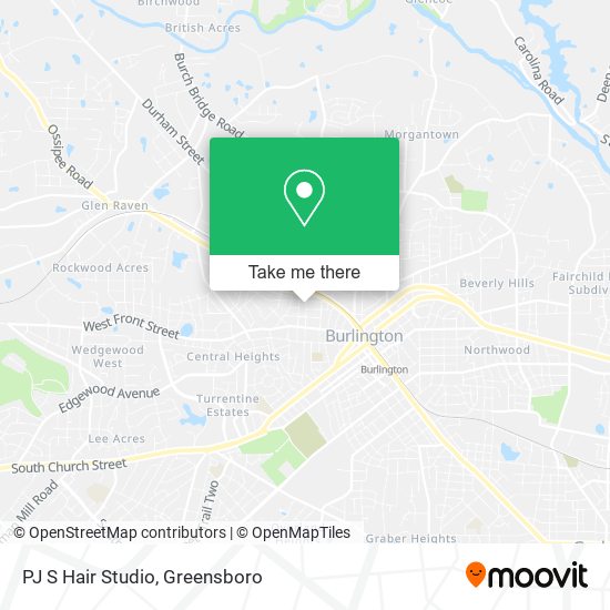 PJ S Hair Studio map