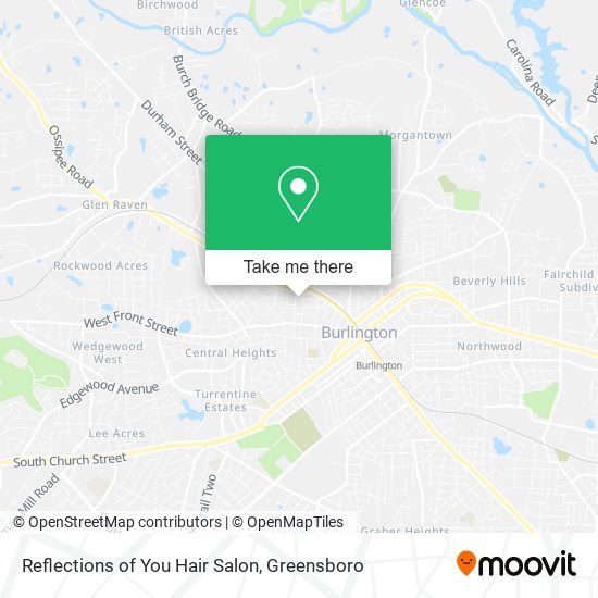 Mapa de Reflections of You Hair Salon