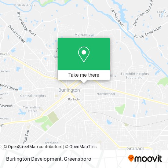 Burlington Development map