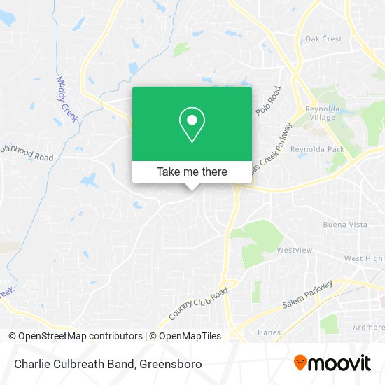 Charlie Culbreath Band map