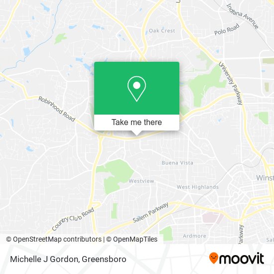 Michelle J Gordon map