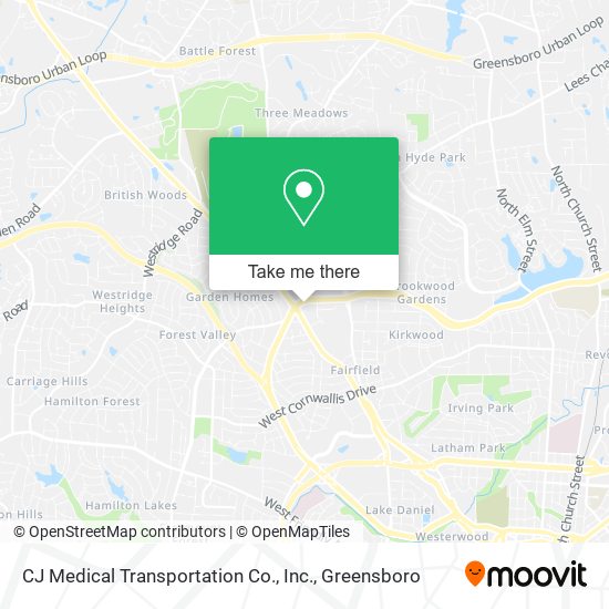CJ Medical Transportation Co., Inc. map