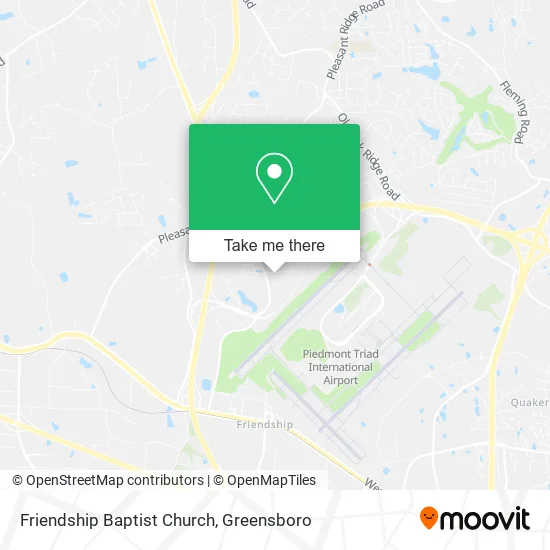 Friendship Baptist Church map