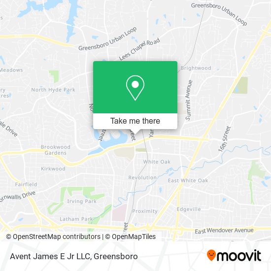 Mapa de Avent James E Jr LLC