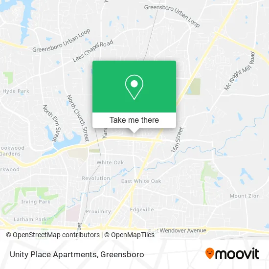 Mapa de Unity Place Apartments