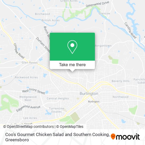 Coo's Gourmet Chicken Salad and Southern Cooking map
