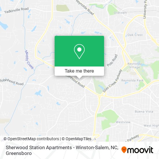 Mapa de Sherwood Station Apartments - Winston-Salem, NC