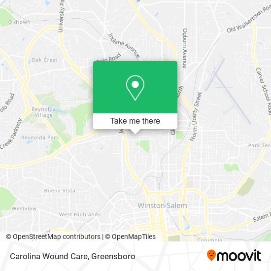 Mapa de Carolina Wound Care