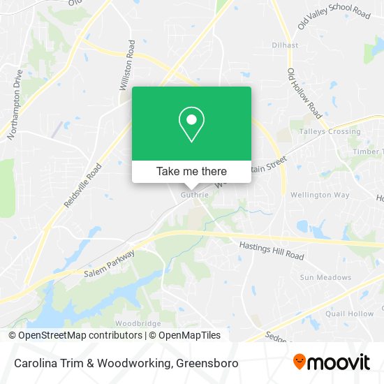Mapa de Carolina Trim & Woodworking