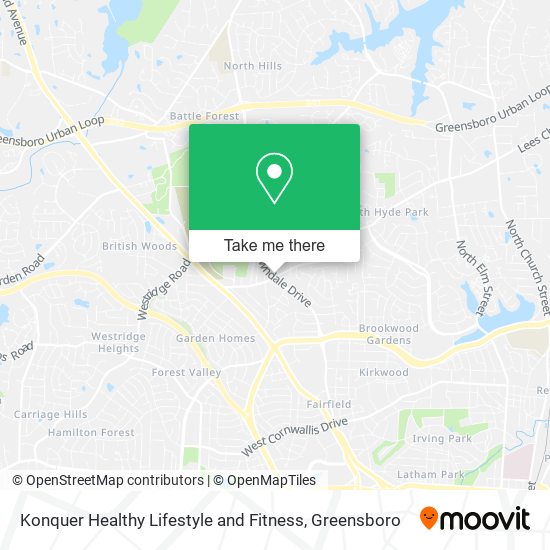 Konquer Healthy Lifestyle and Fitness map