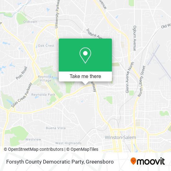 Forsyth County Democratic Party map