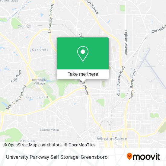 University Parkway Self Storage map